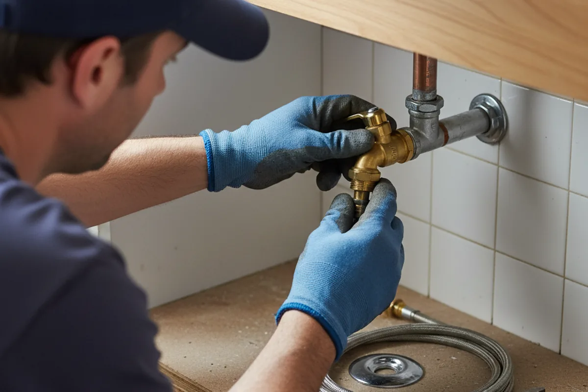Shutoff valve and fitting work during Repiping in Irving